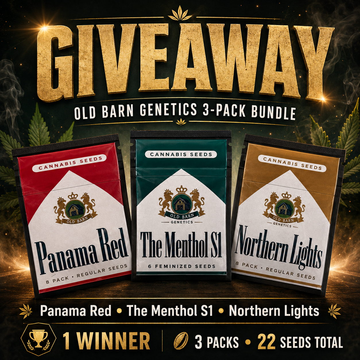 🎉 OLD BARN GENETICS 3-PACK GIVEAWAY! 🎉
